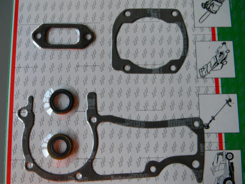 TLB31565 GASKET SET WITH SEALS = 5-PIECES: JONSERED 2063, 2071, 2163, 2165, 2166, 2171, 2172 HUSQVARNA 362, 365, 371, 372, 375. OEM = 503-647201